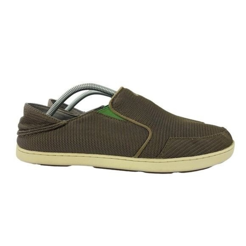 OluKai Nohea Slip On‎ Mens Size 11 Collapsible Drop-In Heel Mesh Brown Shoes